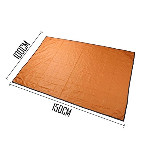 Chartsea Extra Large Waterproof Picnic Blanket Rug Travel Outdoor Beach Camping Mat (Orange)