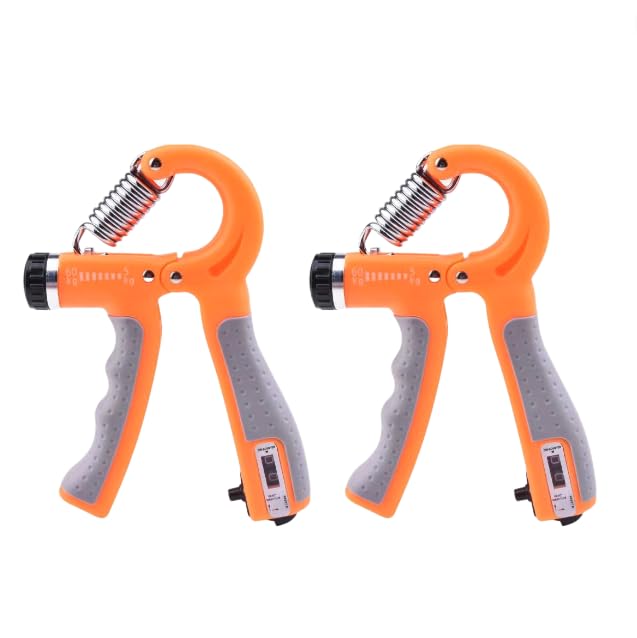 X2 Hand Grip Strengthener with Counter 5-50kg TWIN PACK | Enhance Wrist, Forearm, and Finger Strength | Perfect for Climbing and Gym Workouts