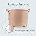 TopoGrow 12 Pack 30 Gallon Grow Bags Tan Fabric Round Aeration Pots Container for Nursery Garden and Planting Grow (30 Gallon, Tan)thumb 3