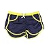 NEARTIME Men's Fitted Shorts, Bodybuilding Workout Gym Running Loose Athletic Shorts Tight Lifting Sport Casual Pant Dark Blue