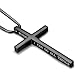 LOLIAS Philippians Cross Pendant Necklace for Men Women Stainless Steel Necklace Snake Chain 24 in