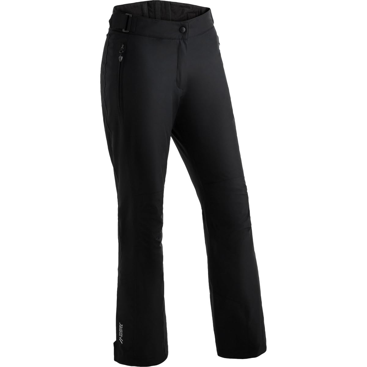 maier sports Resi 2, Women's ski pants, Waterproof snow pants, Protective snow guard and adjustable waistband, PFC-free, MTHERM padding & mTEX weatherproofing Black