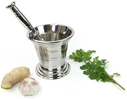 Stainless Steel Mortar and Pestle Set Spice Grinder Crusher Pharmacy Bowl (B-03)