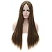 Kalyss Women's Wig Long Straight Imported Heat Resistant Yaki Synthetic Cosplay Costume Hair Wig