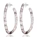 ALEXY Women’s Mottled Hoop Earrings Bohemia Acrylic Resin Hoops Stud Earrings