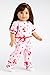 DreamWorld Collections - Perfect Sleepover - Pink Cozy Pajama with White Bunny Slippers - Clothes Fits 18 Inch American Girl Doll (Perfect Bedding set sold separately) (Doll Not Included)