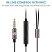 Premium Dual Driver Earbuds - Heavy Extra Bass Earbuds with Microphone - Best Womens Wired Earbuds with Bluetooth Receiver - Corded Earbuds w/ Extension Cord - Wired Earbuds for Men Women Teens Black