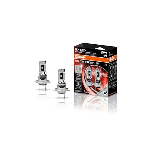 Osram NIGHT BREAKER LED SPEED H7, LED-Fern- und Abblendlicht mit Straßenzulassung, 6000K, schnelle Installation, kein mechanisches Zubehör notwendig,