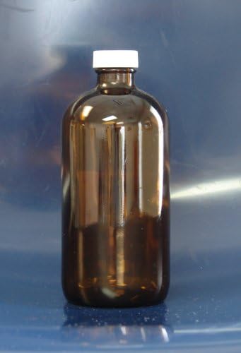 Daniels Scientific APC1930 8 oz / 250 ml Amber 24mm Boston Round Open Top Septa 12 per case.