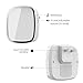 iLOME Wireless Doorbell Electronic Push Button Audio Chime Weatherproof 1 Plug In Receiver 1 Push Button Transmitter,Operating 1000 Feet Range 36 Chimes (White)