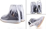 1 Pair of Men Anti-slip Reusable Rain Shoe Covers Waterproof Shoes Overshoes Boot Gear (L)