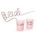 xo, Fetti Rose Gold Bachelorette Party Bride Tribe + Bridal Shower Cups w/ 2 Bride Cup - 16 Count, 16 Oz. | Engagement Party Decorations and Bride To Be Gift