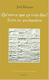 Qu'est-ce que ça veut dire ?