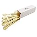 AMOAYO Sugar Cube Tongs Set of 4 Stainless Steel Mini Ice Tongs 4 Inch Gold