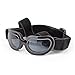 Namsan Dog Goggles Small Breed, Anti-UV Sunglasses for Dogs Small Breeds, Windproof Riding Dog Eye Protection, Yorkie Glasses with Elastic Straps, Easy Put-on/Adjustable, Bright Black
