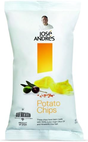Jose Andres Spanish Potato Chips by San Nicasio 6.7 Oz Bag (pack of 4)