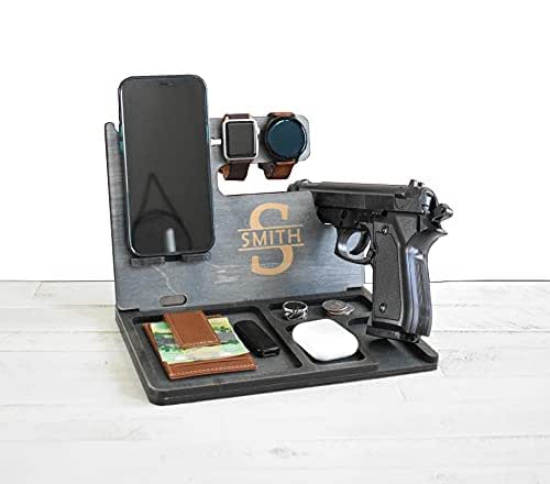 Amazon Com Wooden Docking Station Police Officer Docking Station Wood Stand For Gun Law Enforcement Gift For Men Gun Holder Father S Day Gift Handmade Products