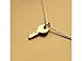 QXFQJT Friendship Key Pendant Chain Necklace with Message Card Gift Card (Key)