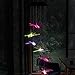 Topspeeder Color Changing Dragonfly Wind Chime Spiral Spinner Wind Mobile Portable Waterproof Outdoor Decorative Romantic Wind Bell Light for Patio Yard Garden Home