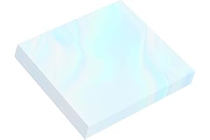 Nitelemn 200 Sheets Iridescent Cellophane Wrap, 9 x 9 Inch Holographic Cellophane Paper for Candy Wraps, Gift Baskets, Treats Wrapping, Iridescent Film DIY Arts Crafts Project Decoration (Blue)