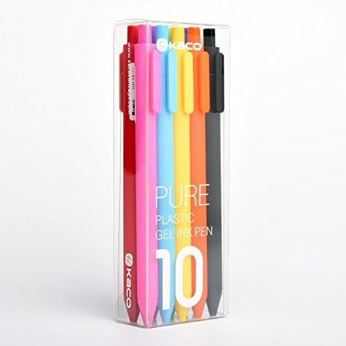 Kaco Premium 0.5mm Color Gel Pen Set - 10 Colors Set