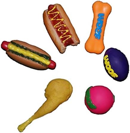 KUDO PETS 6 Piece Squeak Toy Assortment