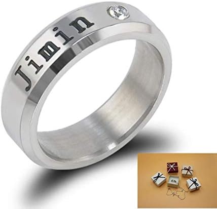 Bangtan Boys Members Name Date Fashion Jewelry Silver Ring