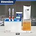 Pykal Touchless Automatic Soap Dispenser with Storage-Caddy 15oz, Hands Free Soap Dispenser for Bathroom or Kitchen - 1 YR Warranty