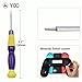 XOOL Triwing Screwdriver for Nintendo - Professional Full Triwing Screwdriver Repair Tool Kit,3.8mm and 4.5mm Security Screwdriver Game Bit Tool Set for Nintendo Switch Joycon/Nintendo Wii/DS/DSL/GBA