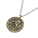 LUREME Vintage Jewelry Uncharted Drake Antique Gold Coin Pendant Necklace-Bronze (nl005620-1)