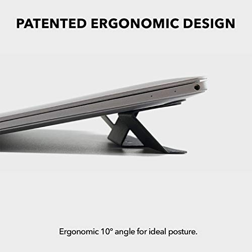 MOFT Mini Invisible Laptop Stand, Anti-Slide Portable and Ultra-Light Stand for MacBook, Air, Pro, Tablets and Laptops ( Space Grey)
