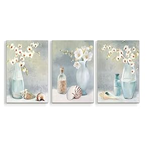 Canvas Wall Art Abstract Watercolor Vases...