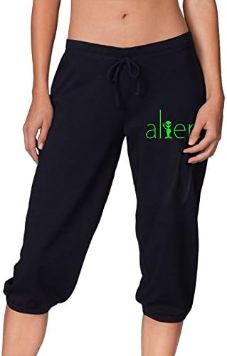 Alien Logo Womens Seven Point Sport Running Pants Running Shorts