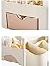 Livoty Cosmetic Make Up Organiser Display Table Desktop Storage Stand, Cosmetic Drawer Type Storage Box Case Holder Brush Pen Jewelry Organizer Saving Space (pink)
