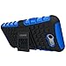For Samsung Galaxy J3 Emerge Case, J3 Prime / J3 Mission / J3 Eclipse / J3 2017 / J3 Luna Pro / Sol 2 / Amp Prime 2 / Express Prime 2 Case, OEAGO Tough Rugged Dual Layer Case with Kickstand (Blue)