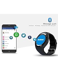 COLOFAN C01 Men and Women Bluetooth Smart Watches Can Plug Mobile Phone Card Phone Camera Sport Watch Pedometer (blue))