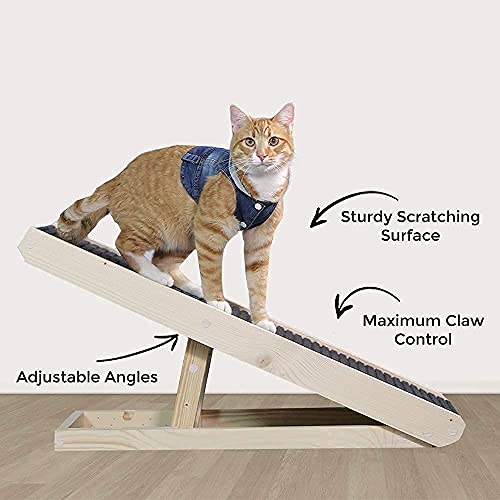 Alpha Paw ScratchyRamp 2in1 Cat Ramp & Cat Scratcher Pet Scratching