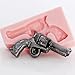 Tiny Pistol Silicone Mold Easy to use with Fondant, Chocolate, Candy, Resin, Polymer Clay. Perfect size mold to create western jewelry pieces.