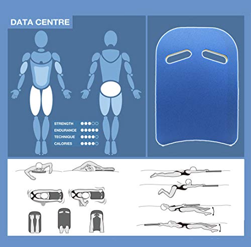 image for MUSB Safty Swimming Training Aid Kickboard - U Design Swim Pool Float 
