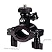 COOCHEER Bike Handlebar Seatpost Mount,Roll Bar and Handlebar Action Camera Mount 360 Degree Rotatable with 1/4 Inch Tripod Mount Adapter+Thumbscrew for GoPro Hero Sony Samsung Panasonic Nikon Cameras