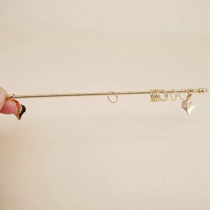 EDTara Mini Copper Alloy Curtain Rod Toy for 1:12 Doll House