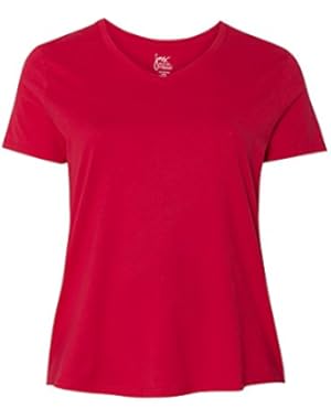 Womens Short Sleeve Tee (JMS20) -DEEP RED -4 - 26/28