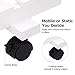 Giantex Rolling Flower Rack Wood Plant Stand on Wheels 6 Wood Shelves 12 Pots Bonsai Display Shelf Indoor Outdoor Yard Garden Patio Balcony Living Room Storage Rack Bookshelf Hollow Shelves (White)