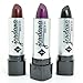 JORDANA LOT OF 3 LIPSTICK BLACK & DARK PURPLE BURNT SUGAR COLLECTION + Free ZipBag