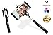 VESSATTA © Selfie Stick for iPhone & Samsung Smart Phones - Requires no charge, strudy with photo button on handle (extends 3.5 feet) Compact folding size - Multiple Colors (Black)