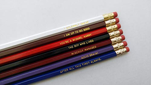 Pencil Set Engraved Pencil Set HP Gift Gold Foil Pencil Set Engraved Pencils After All This Time Always Gift for College Student Gift for Him - Thumbnail 2