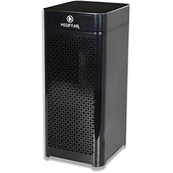Medify Air MA-40 Medical Grade Filtration H13 True HEPA for 800 Sq. Ft. Air Purifier, 99.97% removal with Particle Sensor and Modern Design - Black
