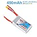 GNB 450mAh LiPo Battery 3S 80C 11.1V XT30 and JST Connector for FPV Racing Drone
