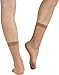 ToBeInStyle Women's Pack Of 6 Sheer Nylon Ankle To Mid-Calf Short Stockings - Dk Skin - One Size Regular