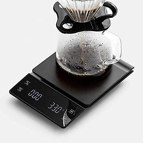 Generik Coffee and Kitchen Scale with Timer 3kg0.1g High Precision Pour Over Drip Espresso Scale with Back-Lit LCD Display